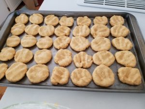 Image: Pan of sweet potato biscuits
