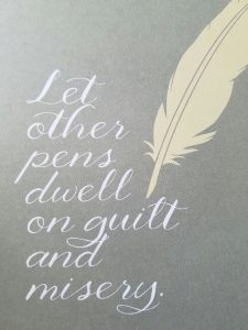 Image: Let other pens dwell on guilt and misery.