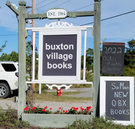 Image: Buxton Village Book Sign