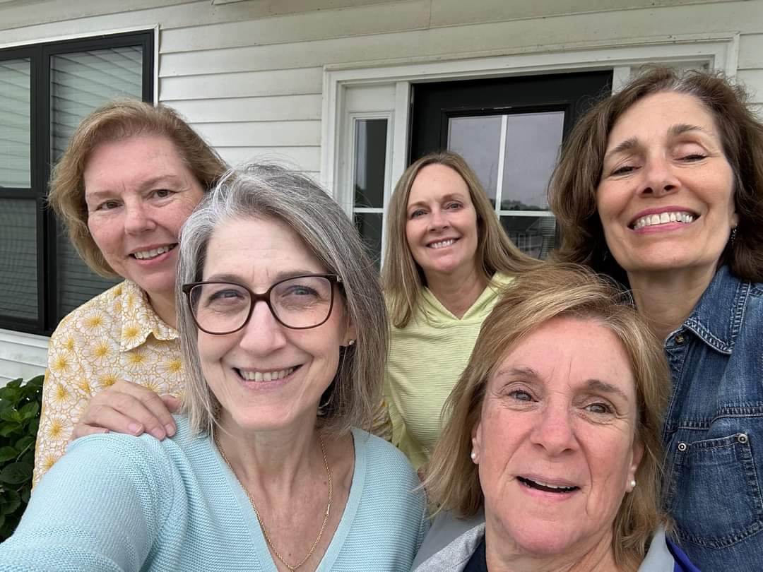 Image: Five women friends smiling